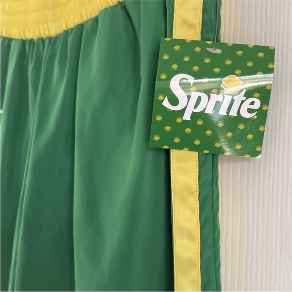 NWT Coco-Cola  Sprite Soda Green & Yellow windbreaker Pants - Picture 3 of 5
